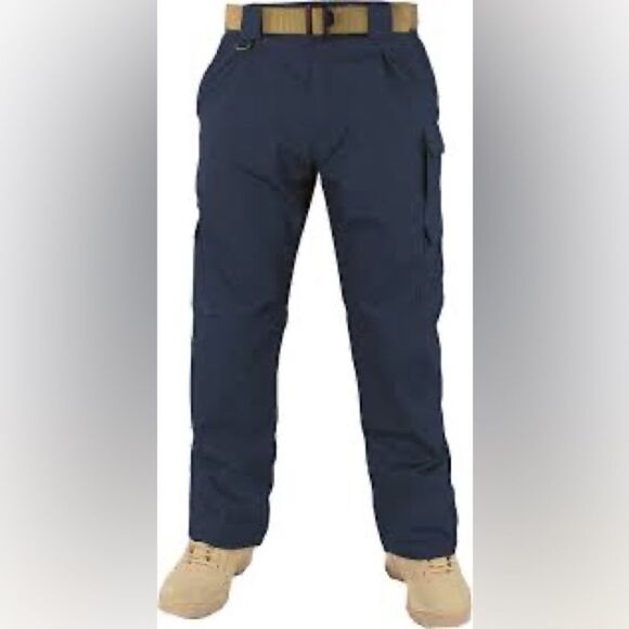 NWT FIRST CLASS DELUXE 42 R 6- Pocket Wide Leg Raw Hem Pants - Picture 3 of 12